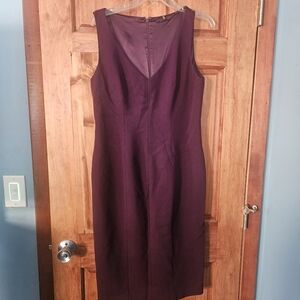 Elie Tahari Purple Vneck Dress Size 10